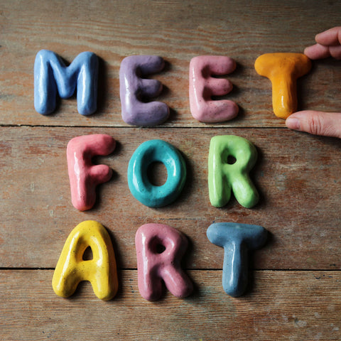 May | Bubble Letters Clay