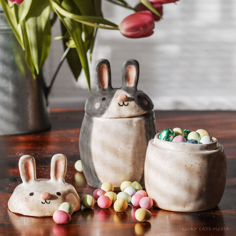 Bunny Jar | April Family & Adult Workshop | Lantzville location