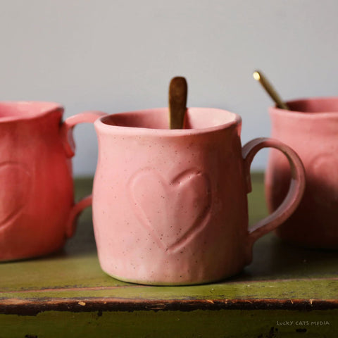 February | Heart Mug | Adult & Family workshop | Lantzville location