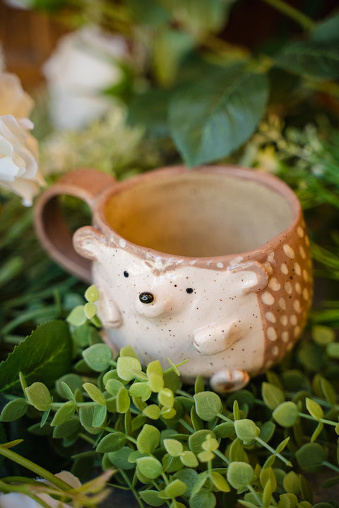 October | Hedgehog Mug | Adult & Family workshop | Lantzville location