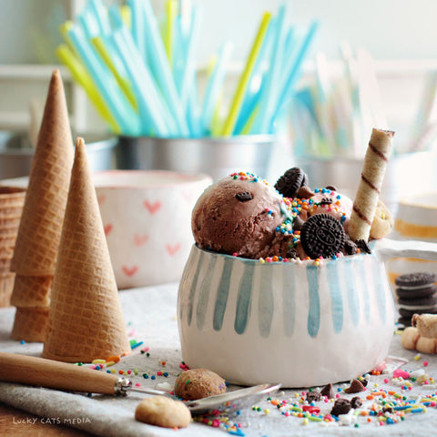 july | ice cream social | adult & family workshop | lantzville location