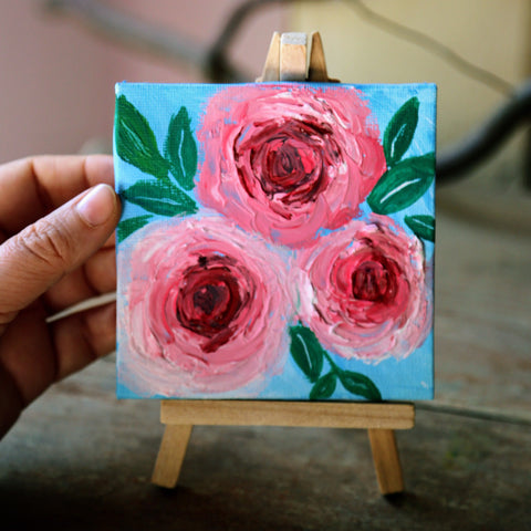 May | Mom Mini Roses Canvas