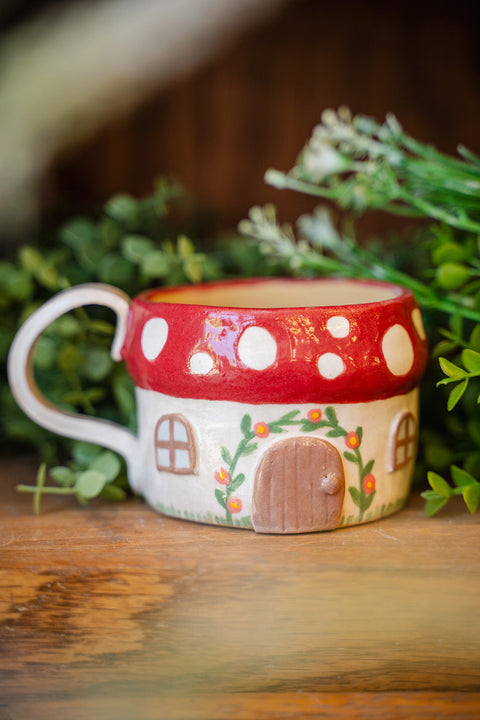 October | Mushroom Mug | Adult & Family workshop | Lantzville location