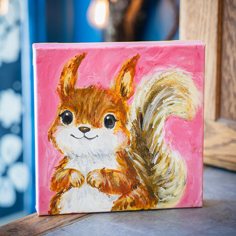 October | Squirrel Painting | Adult & Family workshop | Lantzville location