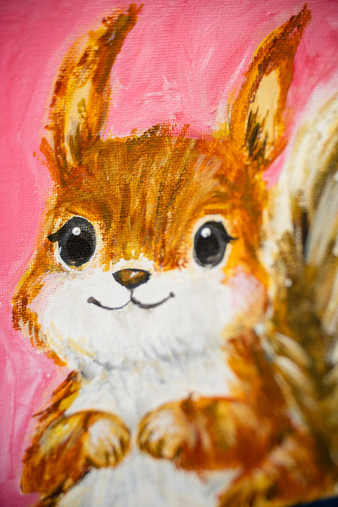 October | Squirrel Painting | Adult & Family workshop | Lantzville location