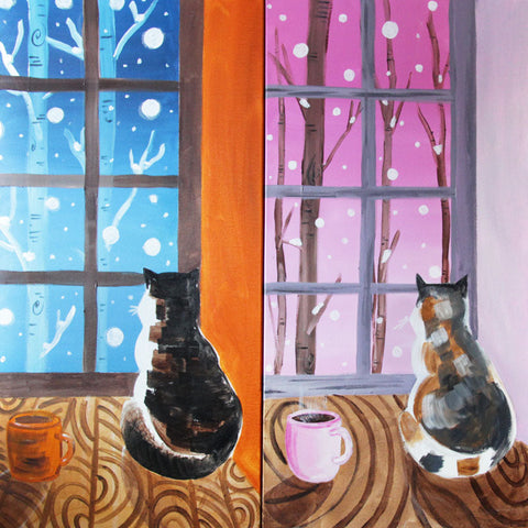 september | horace pippin inspired cat | adult & family workshop | lantzville location