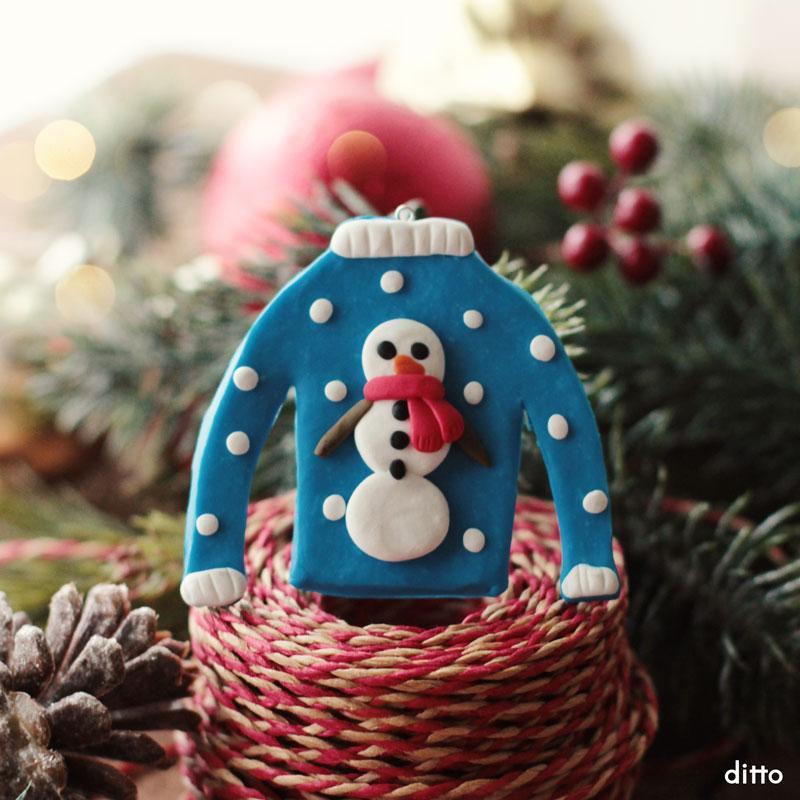 Hyggely (hoo-ga-ly) Sweater Ornament Kit with Online Tutorial